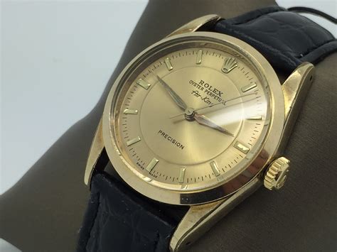 rolex air king vintage gold